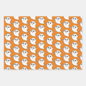 Niedliches Ghost-Muster Geschenkpapier Set (Vorderseite 3)