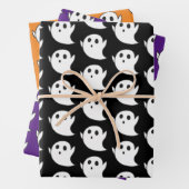 Niedliches Ghost-Muster Geschenkpapier Set (Beispiel)