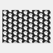 Niedliches Ghost-Muster Geschenkpapier Set (Vorderseite)