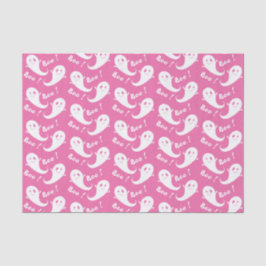 Niedliches Ghost-Muster rosa Halloween-Tissue Seidenpapier