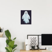 Niedliches Ghost Poster (Heimbüro)