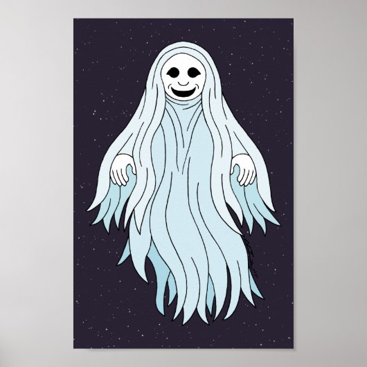 Niedliches Ghost Poster (Vorne)