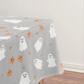 Niedliches Ghost & Pumpkin Graues Halloween-Muster Tischdecke (Beispiel)