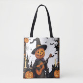 Niedliches Ghost Pumpkin Party Design Tasche (Vorderseite)