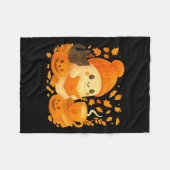Niedliches Ghost Reading Buch Liebhaber Herbstfall Fleecedecke (Vorderseite (Horizontal))