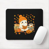 Niedliches Ghost Reading Buch Liebhaber Herbstfall Mousepad (Mit Mouse)