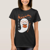 Niedliches Ghost-Reading: Halloween-Lehrerdesign T-Shirt (Vorderseite)