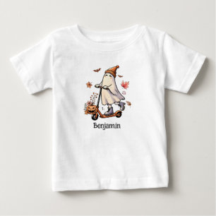 Niedliches Ghost-Reiten - Personalisiert Baby T-shirt