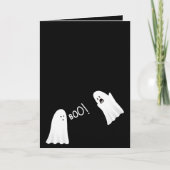 Niedliches Ghost-Sprichwort-Boom lustige halloween Karte (Vorderseite)