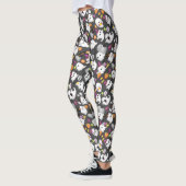 Niedliches Ghost und Tomb Stones Halloween Leggings (Links)