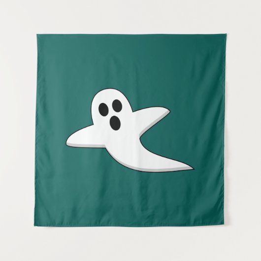 Niedliches Ghost Wandteppich (Vorderseite)