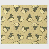 Niedliches Ghost-Wrapping-Papier Geschenkpapier (Flach)