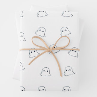 Niedliches Ghost-Wrapping-Papier Geschenkpapier Set