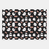 Niedliches Ghost-Wrapping-Papier Geschenkpapier Set (Vorderseite)