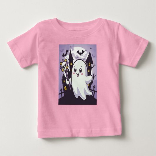 Niedliches Ghosting-Poster mit einer spielerischen Baby T-shirt (Vorderseite)
