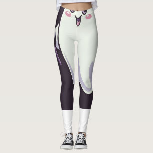Niedliches Ghosting-Poster mit einer spielerischen Leggings