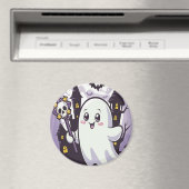 Niedliches Ghosting-Poster mit einer spielerischen Magnet (In Situ (Geschirrspüler))