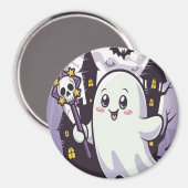 Niedliches Ghosting-Poster mit einer spielerischen Magnet (Vorderseite/Rückseite)