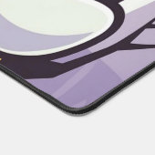 Niedliches Ghosting-Poster mit einer spielerischen Schreibtischunterlage (Ecke)