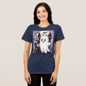 Niedliches Ghosting-Poster mit einer spielerischen Tri-Blend Shirt (Vorderseite voll)