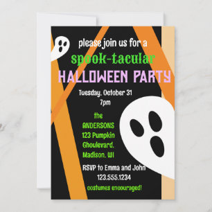 Niedliches Ghosts Spook-takuläres Halloween-Party Einladung