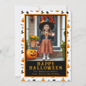 Niedliches Ghouls Classic Halloween Foto Feiertagskarte (Vorderseite)