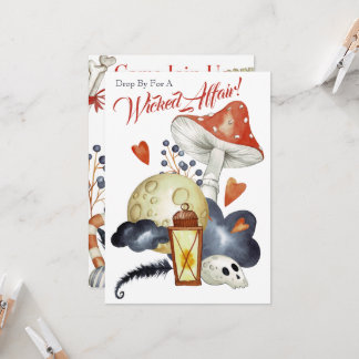 Niedliches Gift Mushroom Wicked Affäre Halloween-P Einladung
