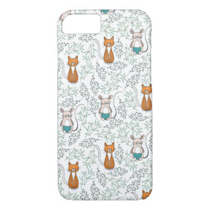 Niedliches Ginger Cat and Mouse Muster Case-Mate iPhone Hülle