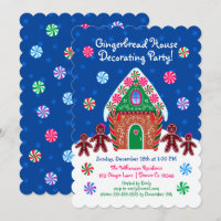 Niedliches Gingerbread Haus Dekorieren Party Weihn