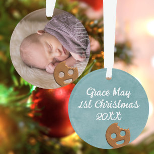 Niedliches Gingerbread Man Baby's First Christmas  Ornament