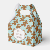 Niedliches Gingerbread Mann Weihnachtskekse Gefäll Geschenkschachtel (Vorderseite)