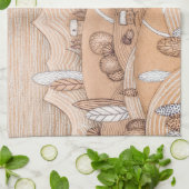 Niedliches Gingerbread Village Artwork | geschirrt Geschirrtuch (Gefaltet)