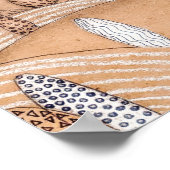 Niedliches Gingerbread Village Artwork | Poster (Ecke)