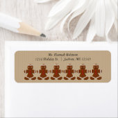 Niedliches Gingerbrei Mann Weihnachtsmarke (Insitu)