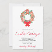 Niedliches Gingerbrot Cookie Exchange Party Urlaub Einladung (Vorderseite)