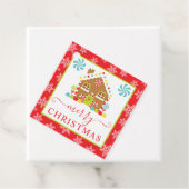 Niedliches Gingerbrot Haus Winter Weihnachten Geschenkanhänger (Beispiel)