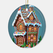 Niedliches Gingerbrot Keramik Ornament (Links)