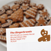 Niedliches Gingerbrot Mann Rücksendeadresse
