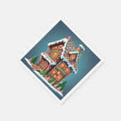 Niedliches Gingerbrot Serviette (Ecke)