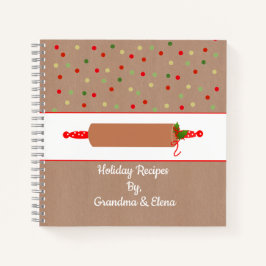 Niedliches Gingerbrot Themenhotel Holiday Bäckerei Notizblock