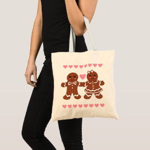 Niedliches Gingerbrot Tote Bag Geschenk Tragetasche