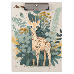 Niedliches Giraffbuch Klemmbrett