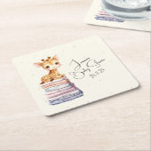 Niedliches Giraffe Baby Rechteckiger Pappuntersetzer (angewinkelt)