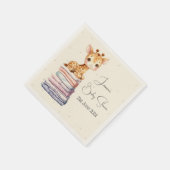 Niedliches Giraffe Baby Serviette (Ecke)