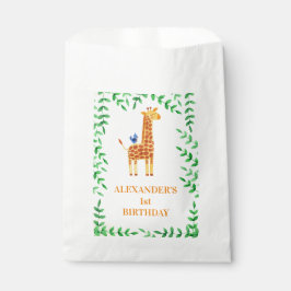 niedliches Giraffe & Bird Whimsical Party zum 1. G Geschenktütchen