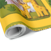 Niedliches Giraffe GeburtstagsFoto individuell anp Geschenkpapier (Rolleneckpunkt)