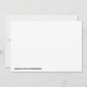 Niedliches Giraffen- und Baummagen-Puzzle Einladung (Rückseite)