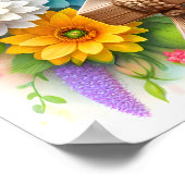 Niedliches Giraffenbaby-Kinderzimmer Poster (Ecke)