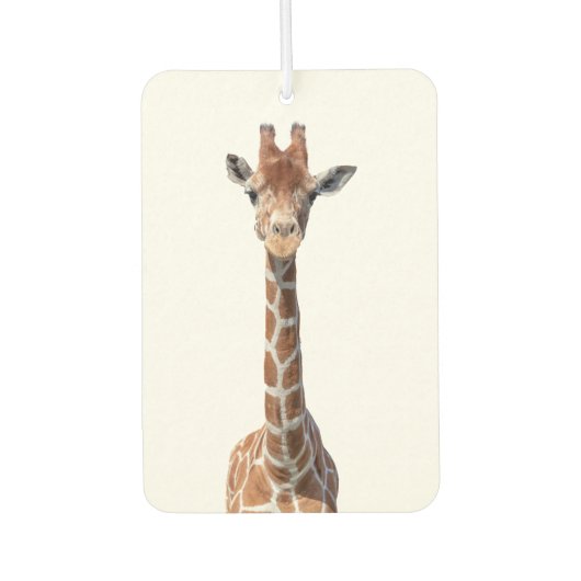 Niedliches Giraffengesicht Autolufterfrischer (Vorderseite)