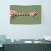 Niedliches Giraffengesicht Banner (Messeveranstaltung)
